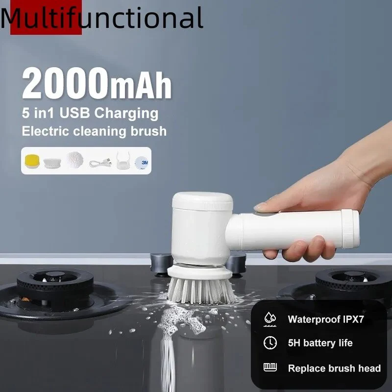 Electric Cleaning Brush Set - Image 3