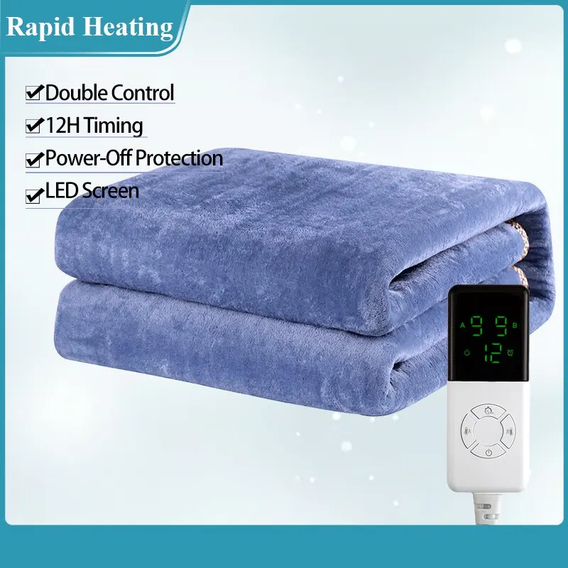 Electric Heating Bed Topper Fleece Blanket - Image 2
