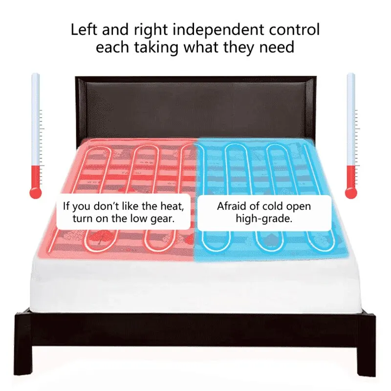 Electric Heating Bed Topper Fleece Blanket - Image 4