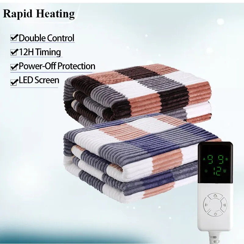 Electric Heating Fleece Blanket Bed Topper - Image 2