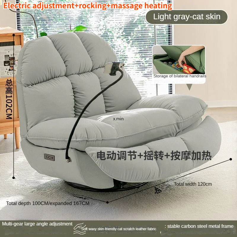 Electric Heating Massage Recliner Armchair Sofa - Image 10