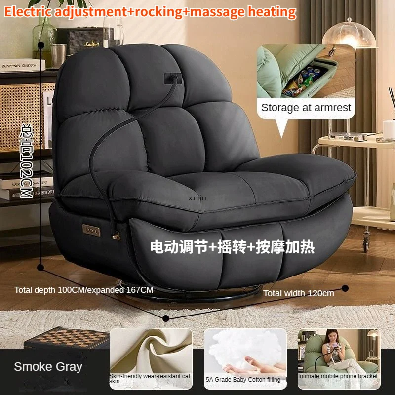 Electric Heating Massage Recliner Armchair Sofa - Image 12