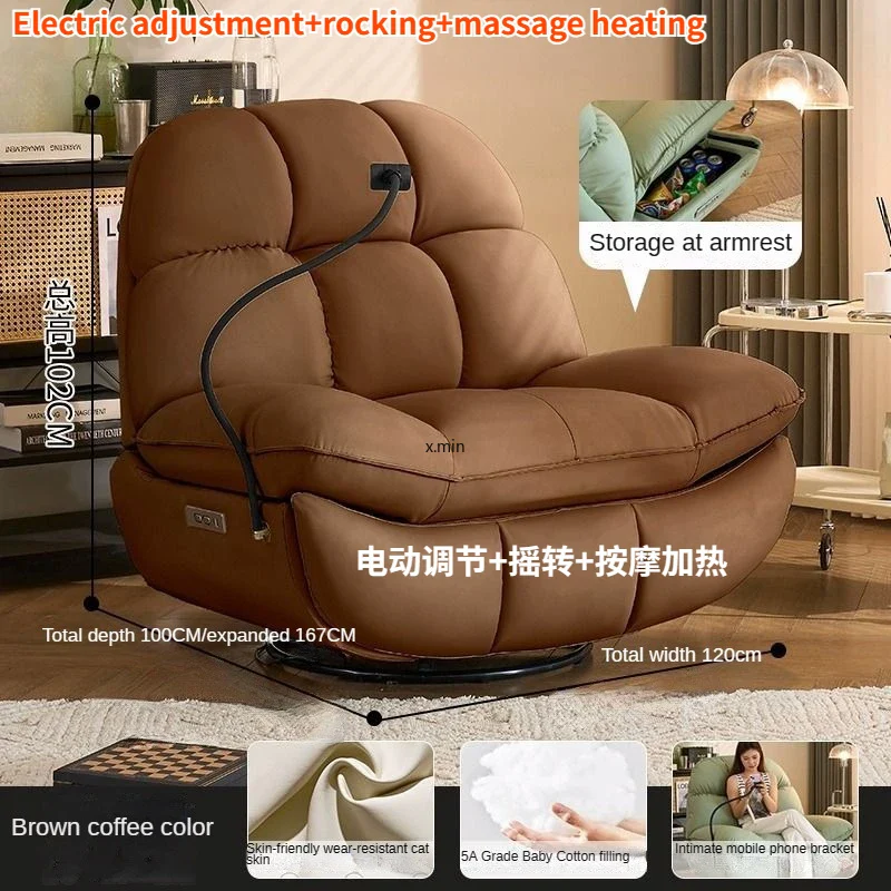 Electric Heating Massage Recliner Armchair Sofa - Image 13