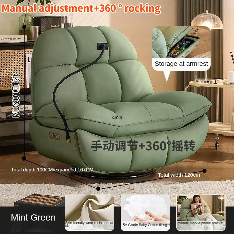 Electric Heating Massage Recliner Armchair Sofa - Image 15
