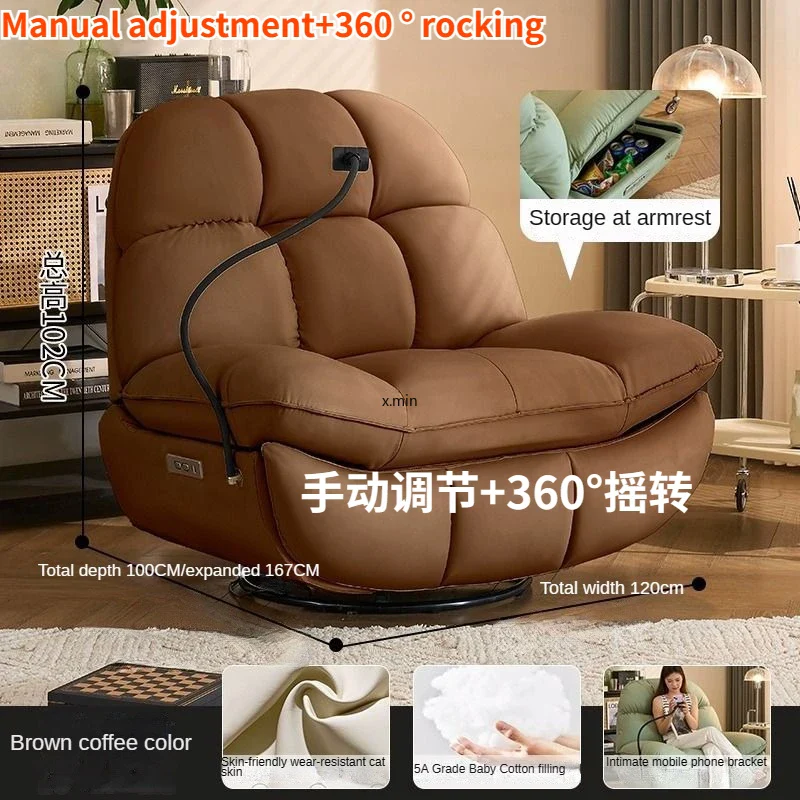 Electric Heating Massage Recliner Armchair Sofa - Image 16