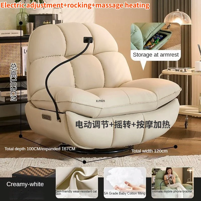 Electric Heating Massage Recliner Armchair Sofa - Image 17
