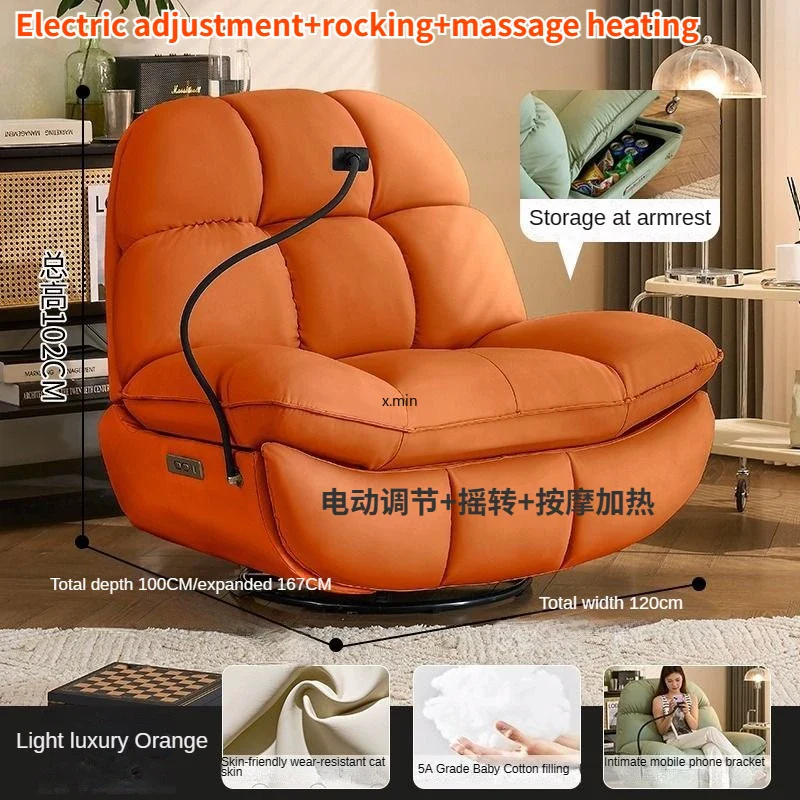 Electric Heating Massage Recliner Armchair Sofa - Image 18