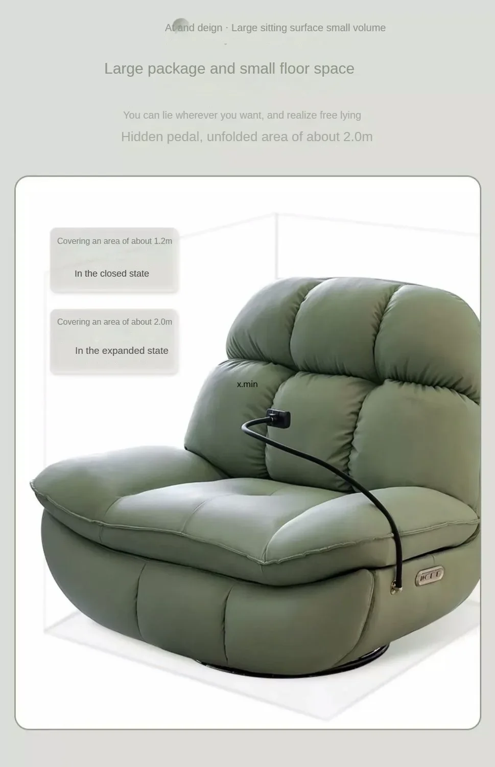 Electric Heating Massage Recliner Armchair Sofa - Image 23