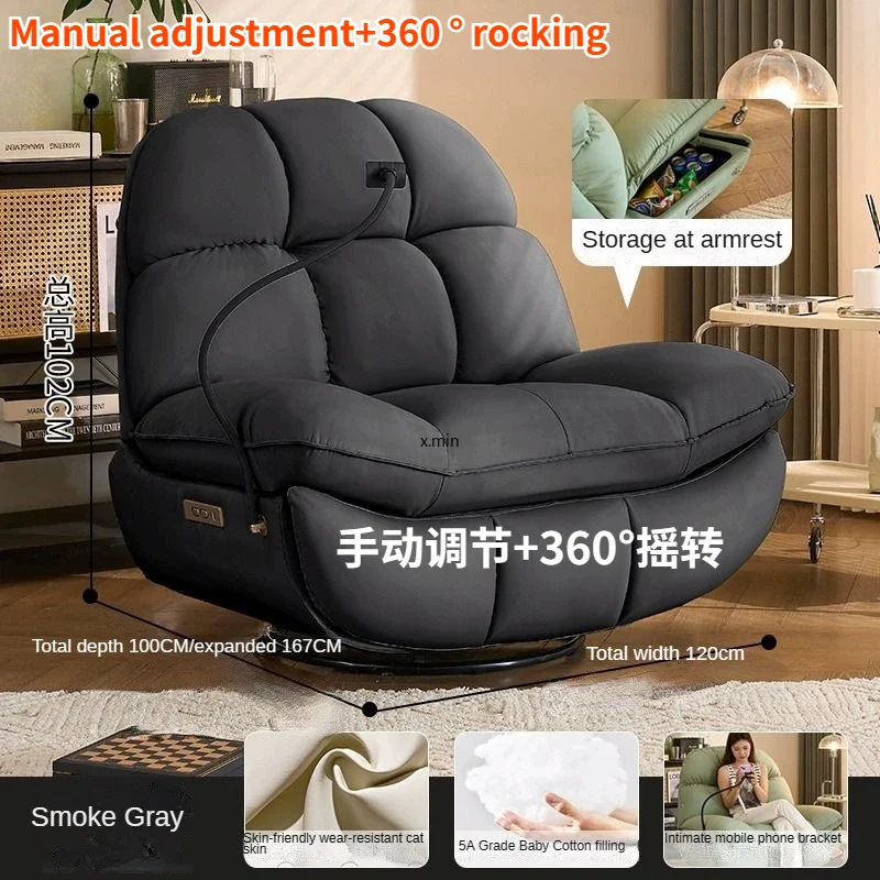 Electric Heating Massage Recliner Armchair Sofa - Image 9