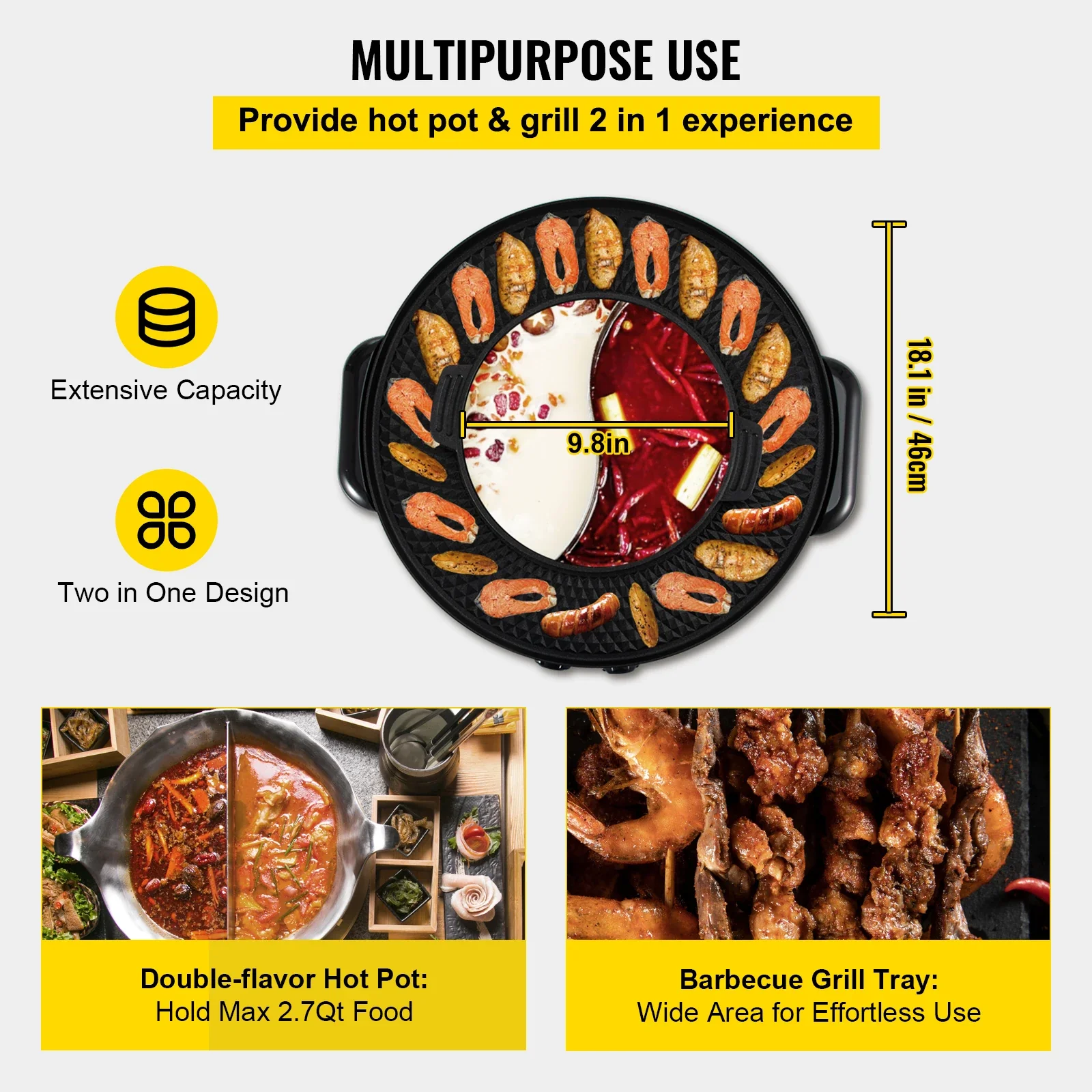 Electric Hot Pot BBQ Griller - Image 3