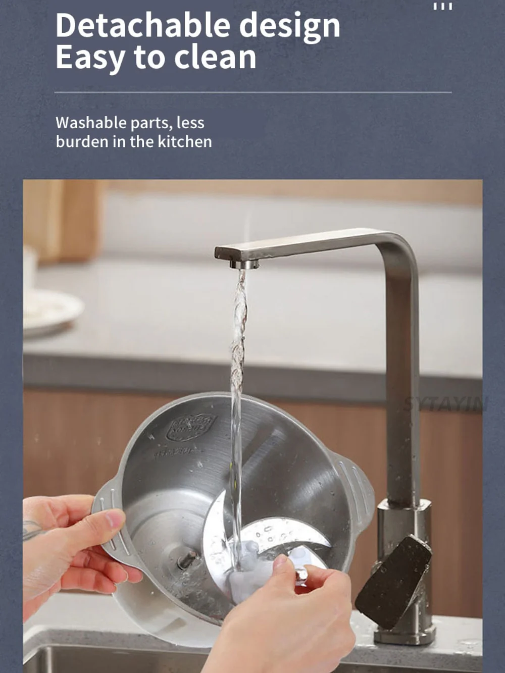 Electric Meat Grinder Food Processor - Image 9