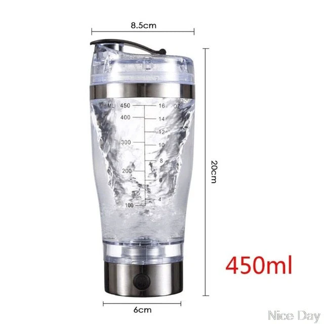 Electric Portable Protein Powder Shaker Bottle - Image 3