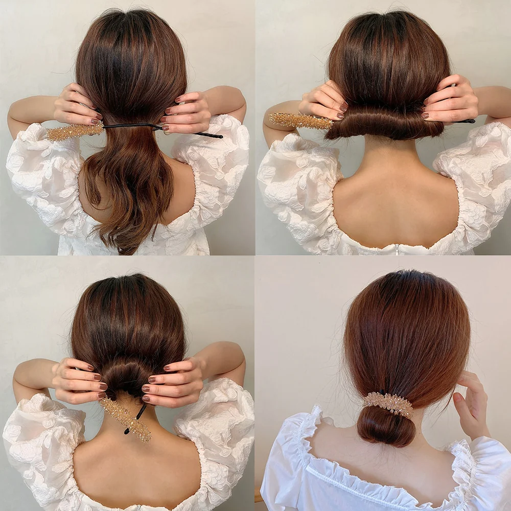 Elegant Pearl Hair Bun Stick - Image 11