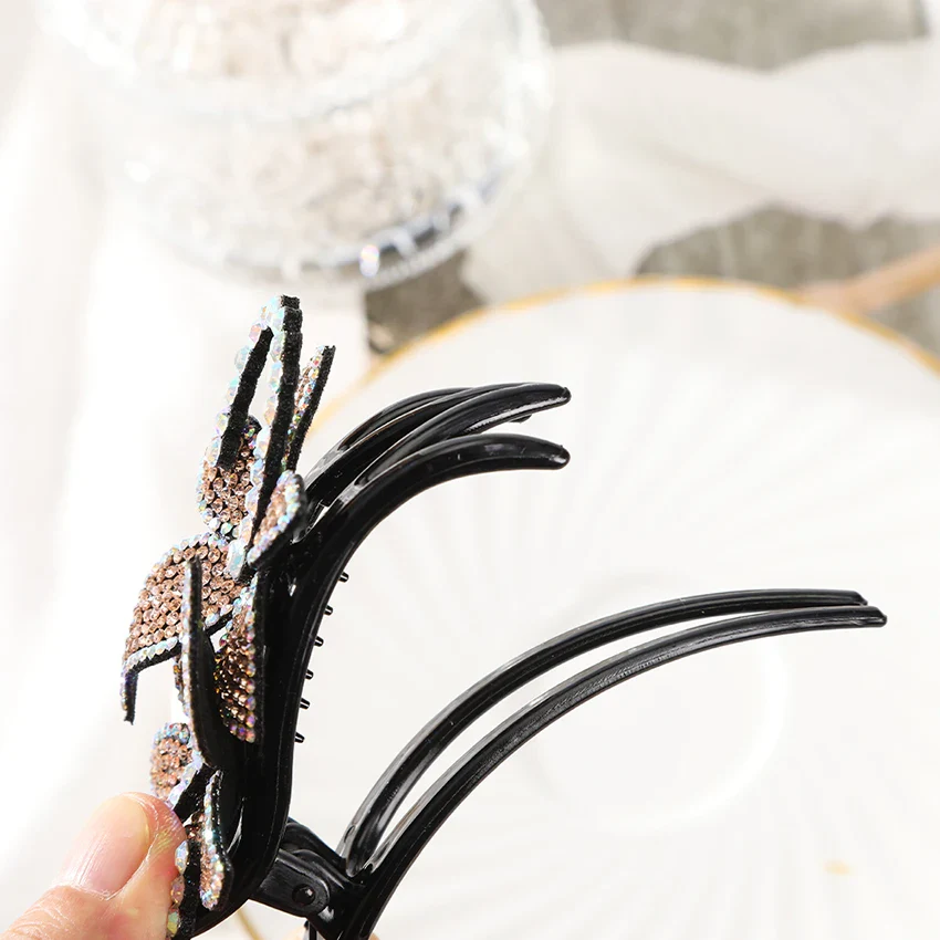 Elegant Rhinestone Flower Clip - Image 6