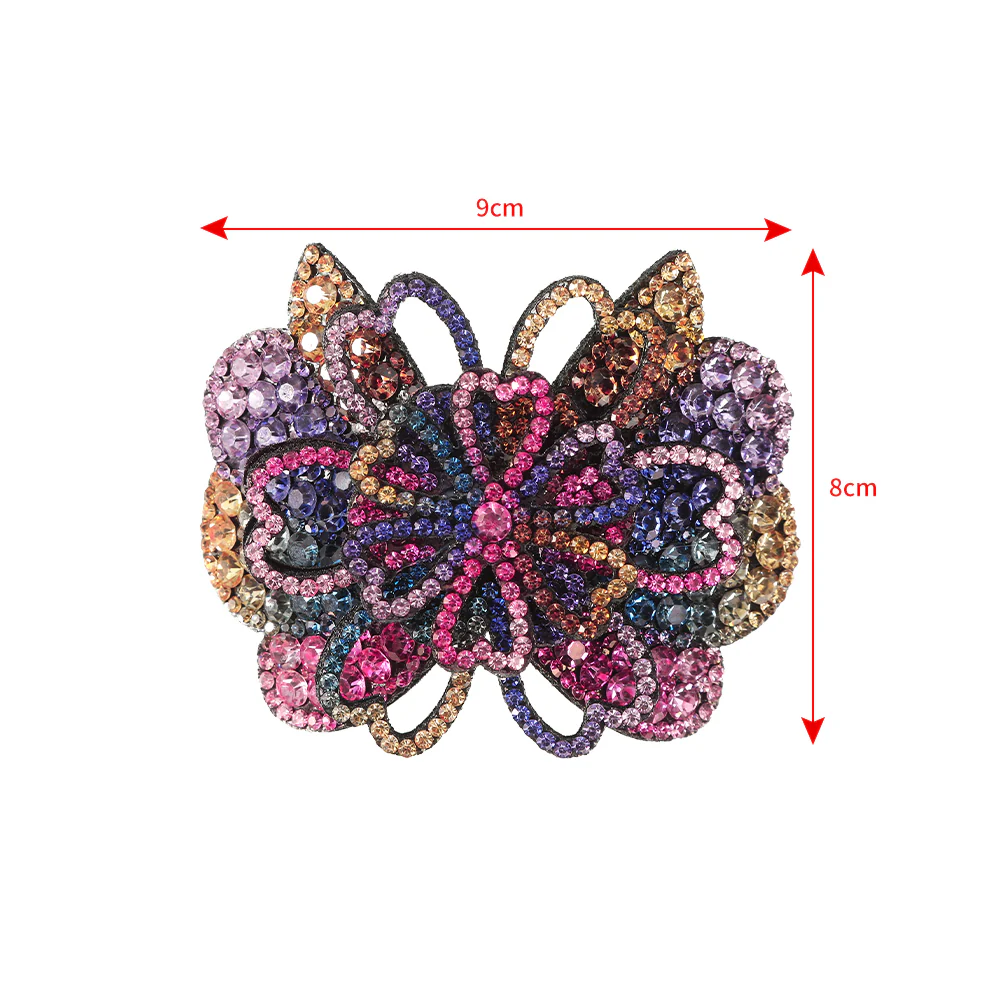 Elegant Rhinestone Flower Hair Clip - Image 25