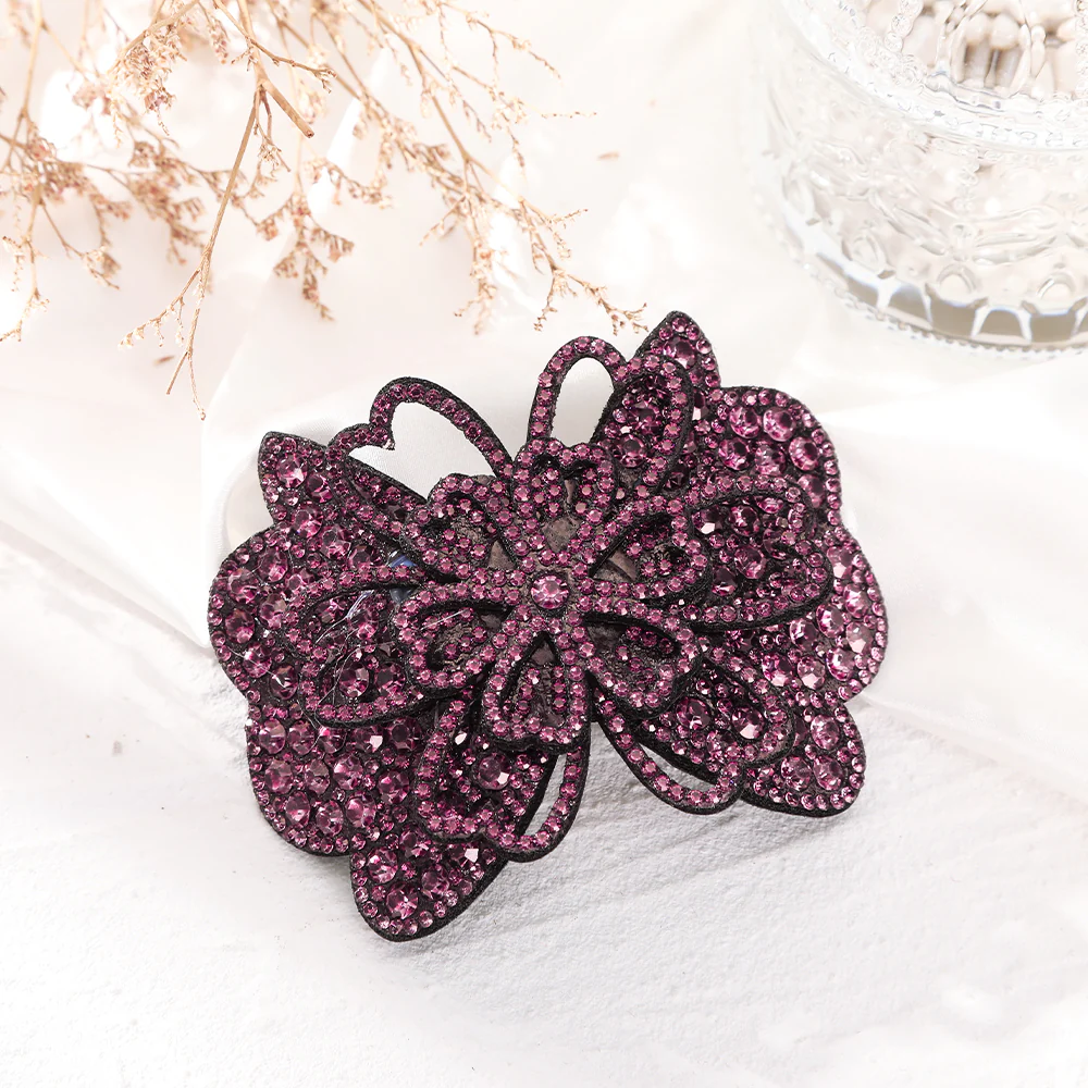 Elegant Rhinestone Flower Hair Clip - Image 29