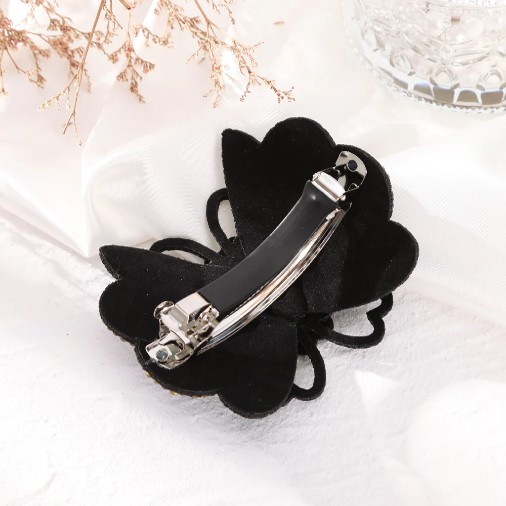 Elegant Rhinestone Flower Hair Clip - Image 34