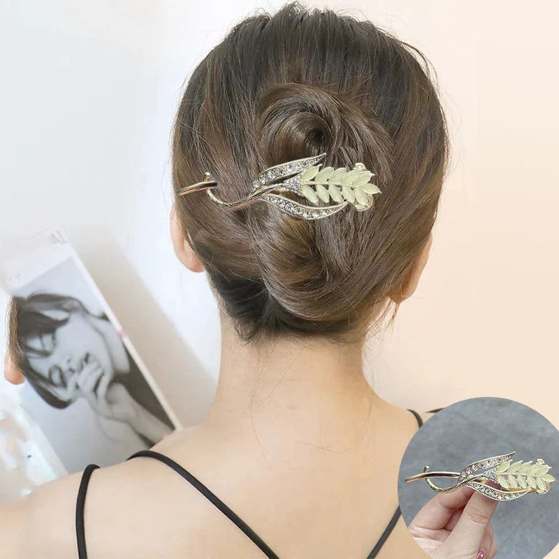 Elegant Rhinestone Metal Hair Pin - Image 11