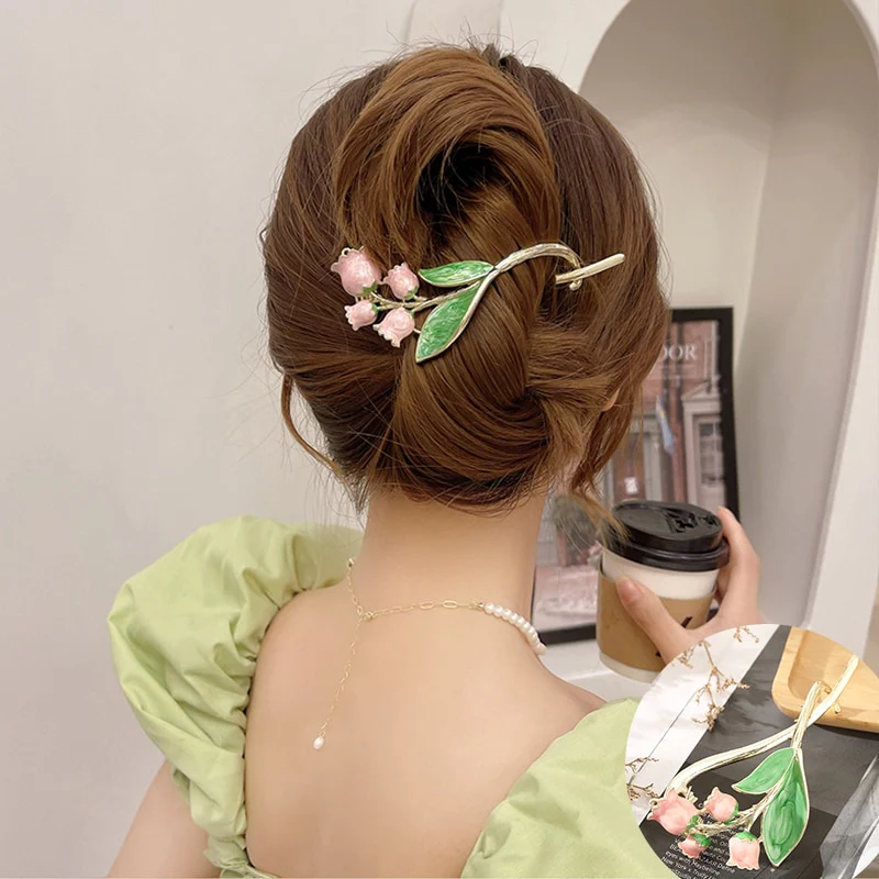 Elegant Rhinestone Metal Hair Pin - Image 12
