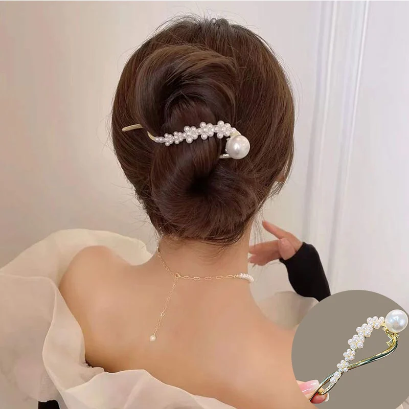 Elegant Rhinestone Metal Hair Pin - Image 14