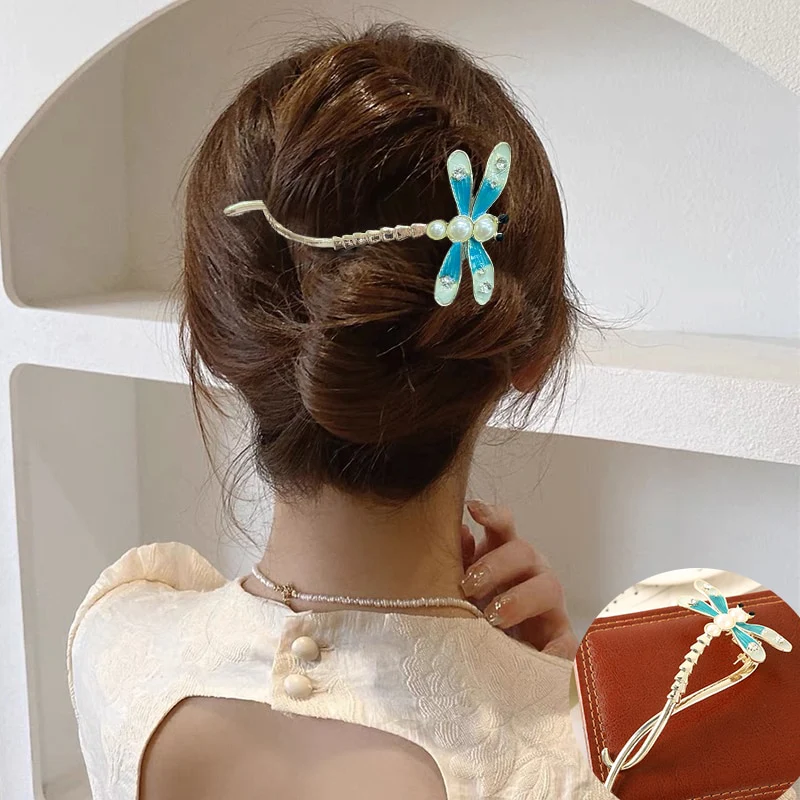 Elegant Rhinestone Metal Hair Pin - Image 15