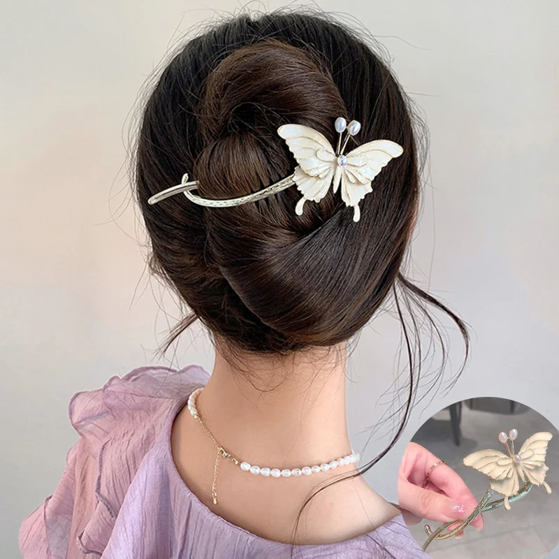 Elegant Rhinestone Metal Hair Pin - Image 16