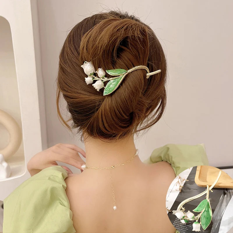 Elegant Rhinestone Metal Hair Pin - Image 20