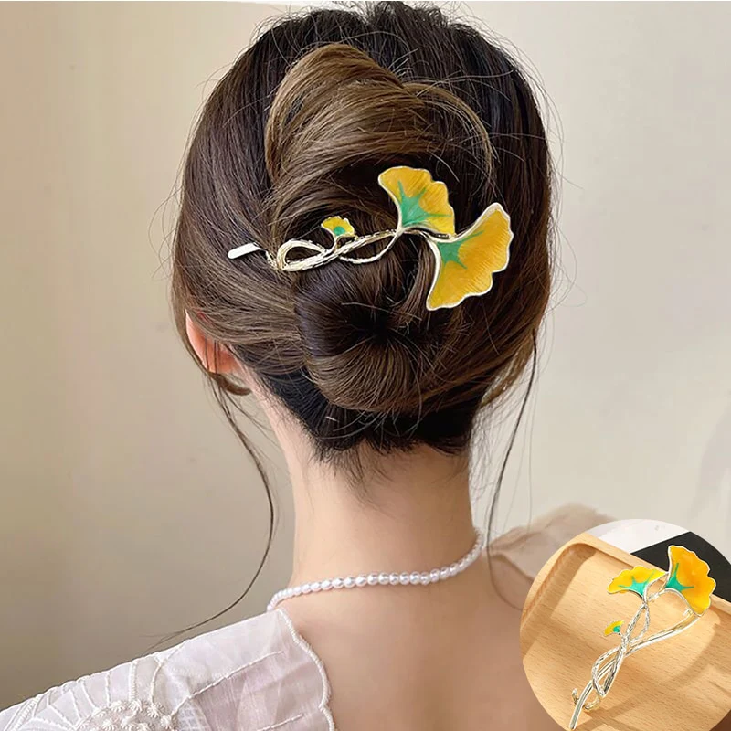 Elegant Rhinestone Metal Hair Pin - Image 21