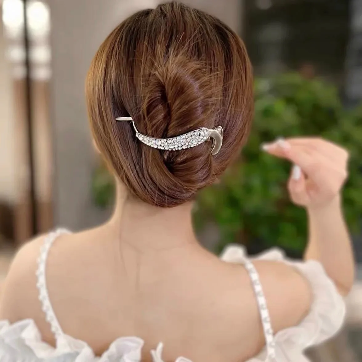 Elegant Rhinestone Metal Hair Pin - Image 24