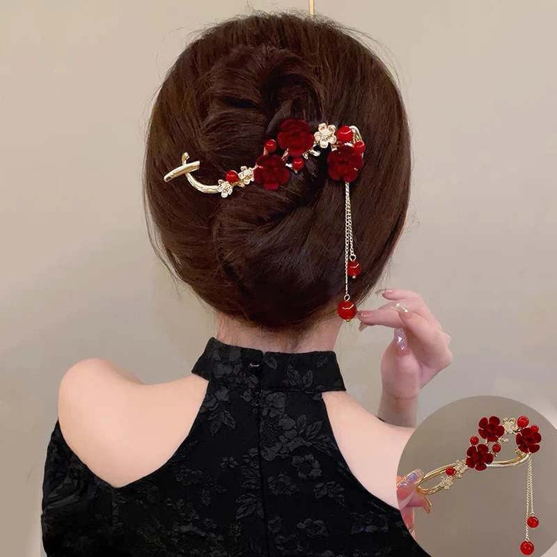 Elegant Rhinestone Metal Hair Pin - Image 26