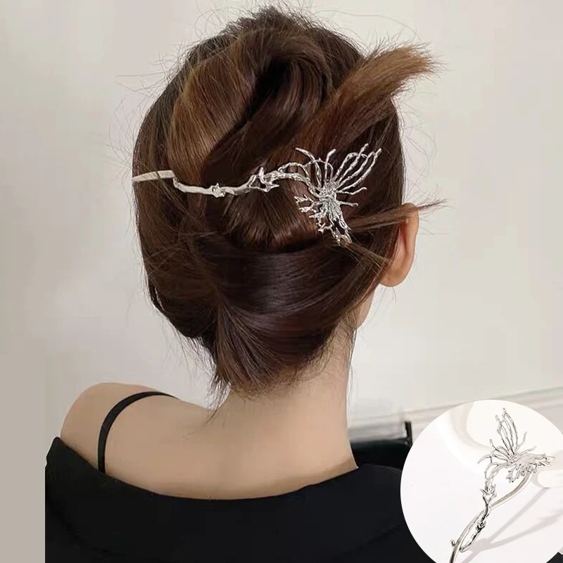 Elegant Rhinestone Metal Hair Pin - Image 30