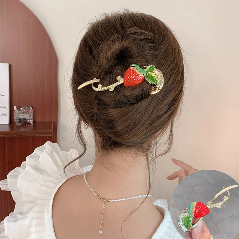 Elegant Rhinestone Metal Hair Pin - Image 33