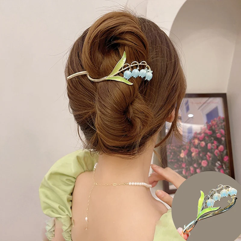 Elegant Rhinestone Metal Hair Pin - Image 39