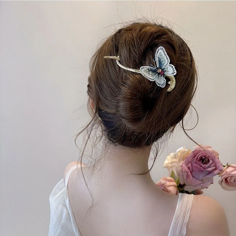 Elegant Rhinestone Metal Hair Pin - Image 51