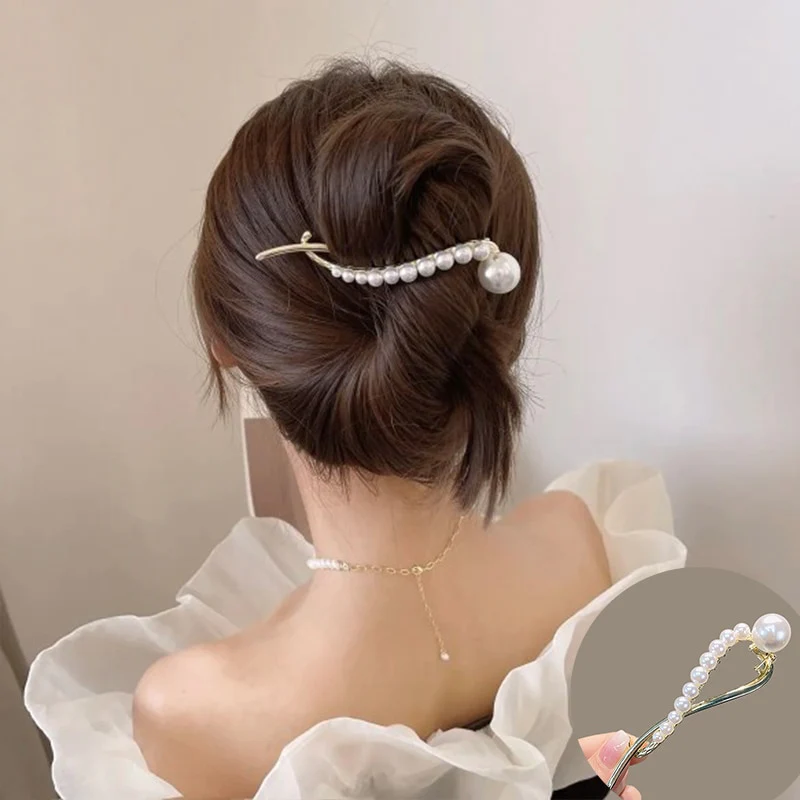 Elegant Rhinestone Metal Hair Pin - Image 6