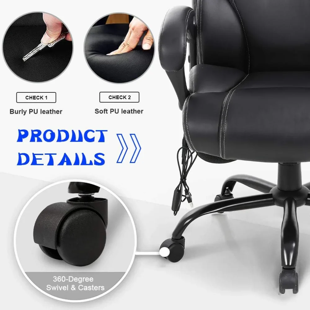 Ergonomic Massage Lumbar Support Chair - Image 4