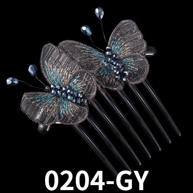 Exquisite Colorful Butterfly Hair Comb Pin - Image 10