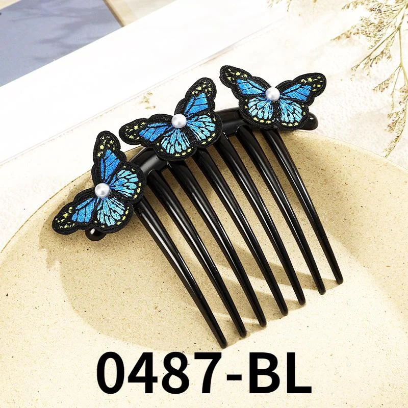 Exquisite Colorful Butterfly Hair Comb Pin - Image 22