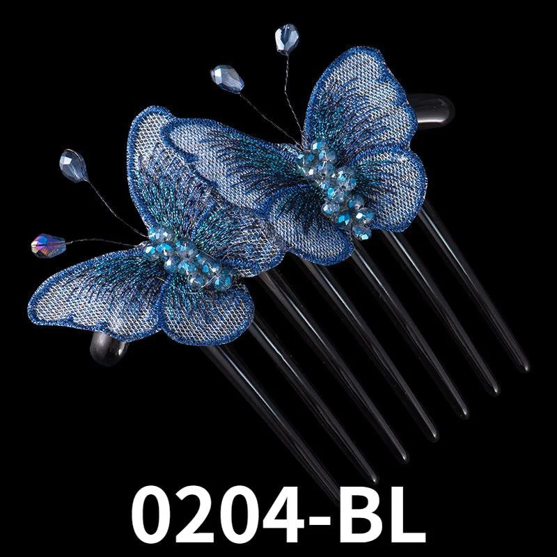 Exquisite Colorful Butterfly Hair Comb Pin - Image 23