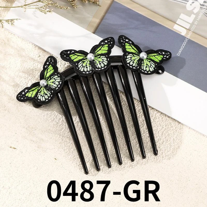 Exquisite Colorful Butterfly Hair Comb Pin - Image 28