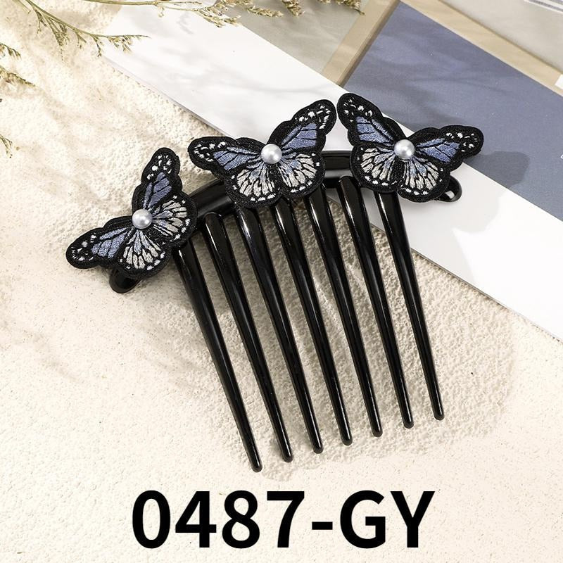 Exquisite Colorful Butterfly Hair Comb Pin - Image 29