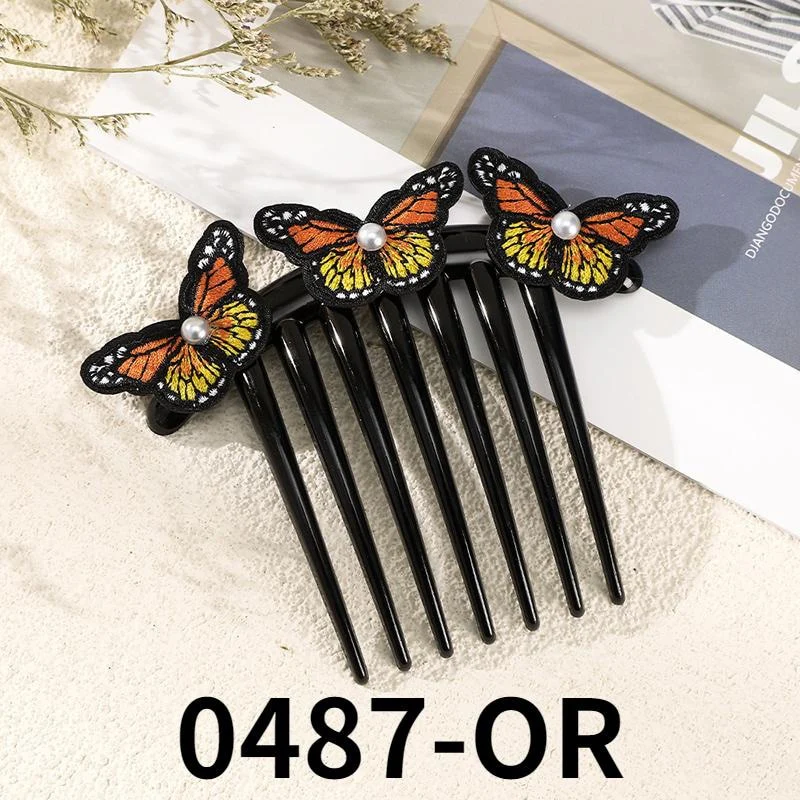 Exquisite Colorful Butterfly Hair Comb Pin - Image 3