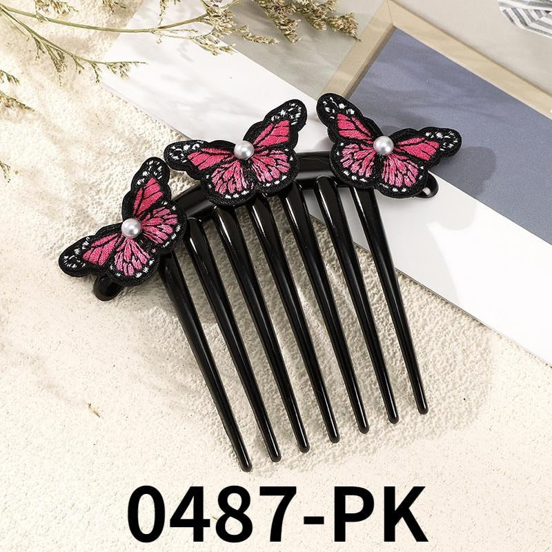 Exquisite Colorful Butterfly Hair Comb Pin - Image 9