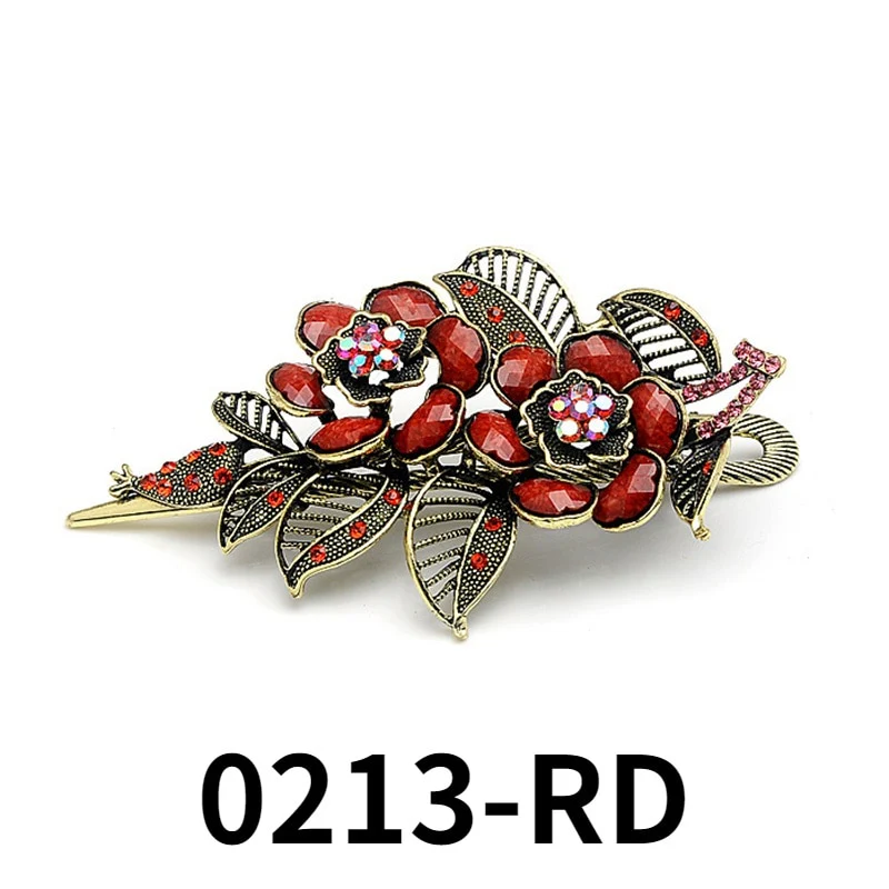 Exquisite Peacock Flower Crystal Hair Pin - Image 25