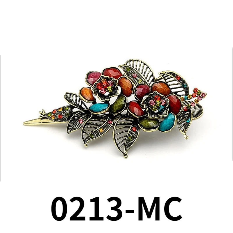 Exquisite Peacock Flower Crystal Hair Pin - Image 29