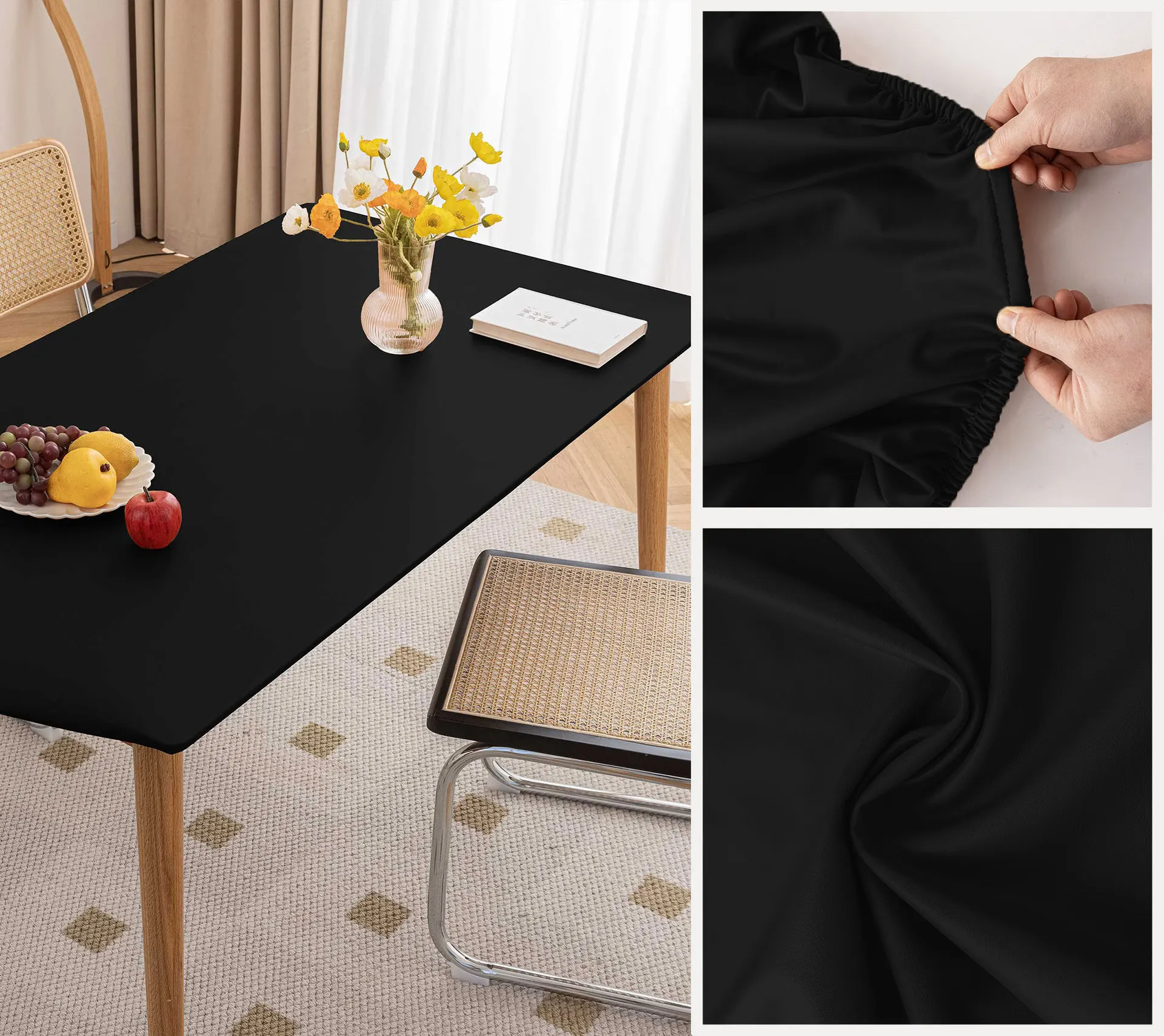 Faux Leather Elastic Tablecloth - Image 14
