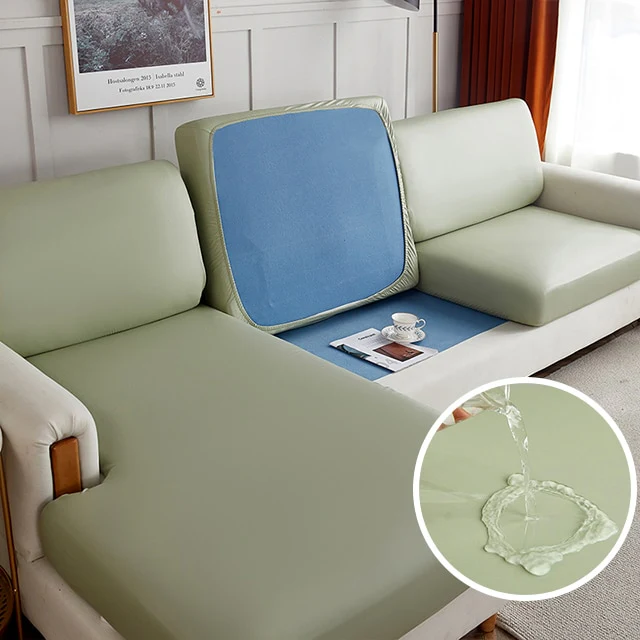 Faux Leather Sofa Seat Cover - Image 10