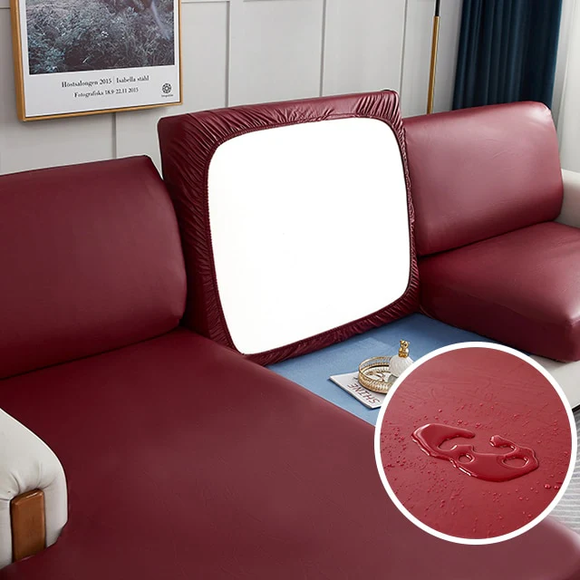 Faux Leather Sofa Seat Cover - Image 12