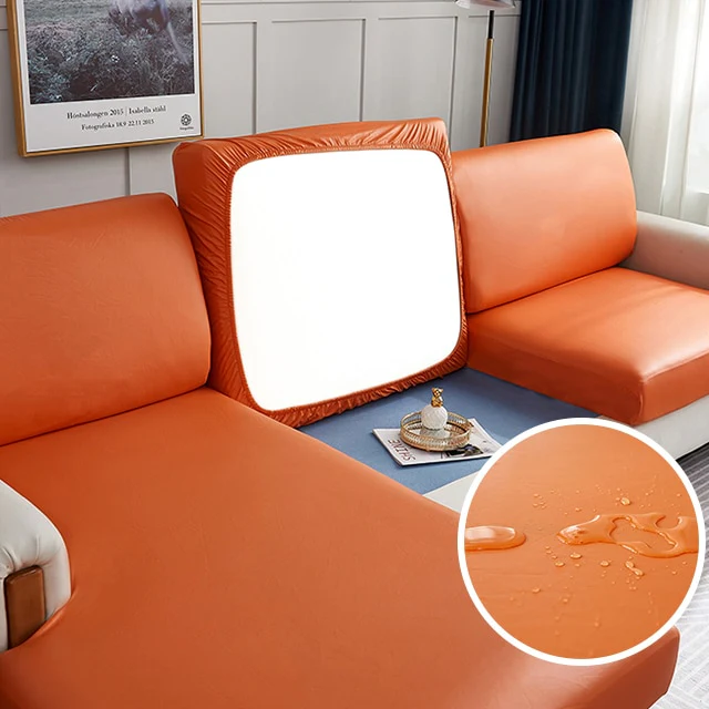 Faux Leather Sofa Seat Cover - Image 15