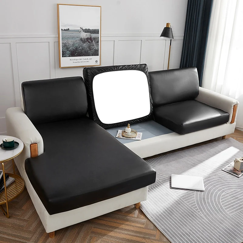 Faux Leather Sofa Seat Cover - Image 17